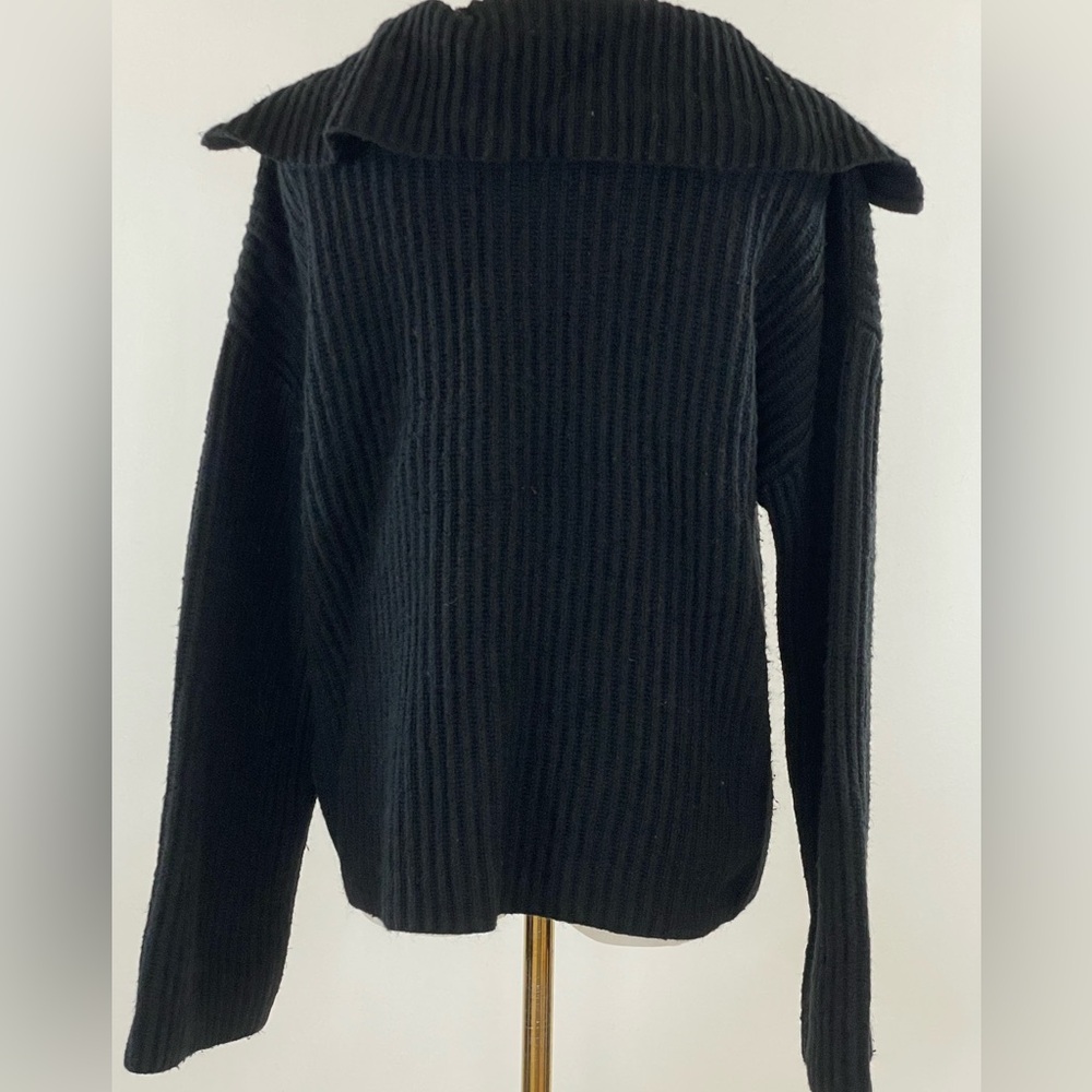 Sweet Baby Jamie Black Half Zip Sweater, M - Picture 6 of 10